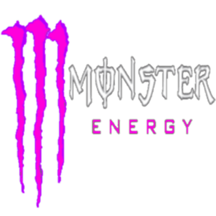 Pink Monster Logo - Pink Monster Energy Logo - Roblox