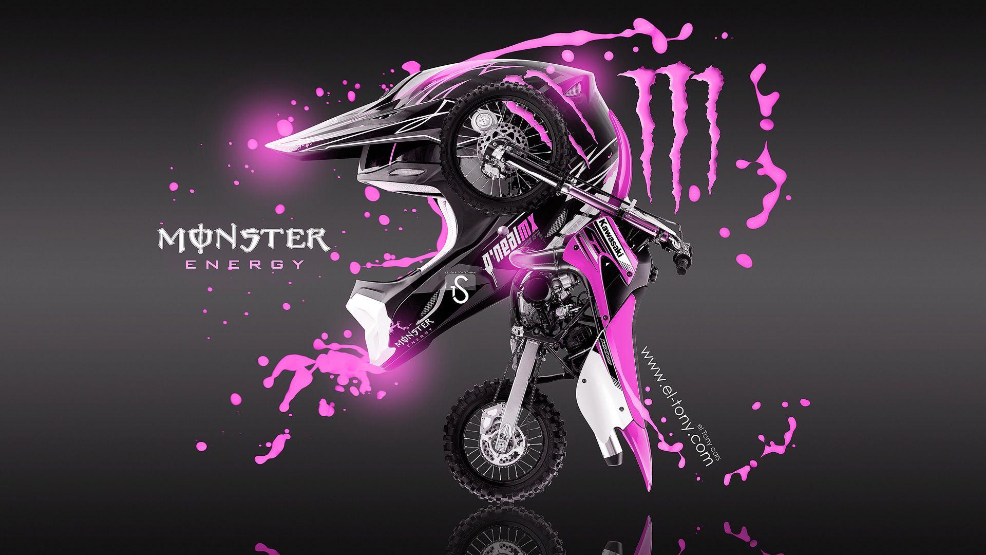 Pink Monster Energy Logo - Monster Energy Fantasy Moto Acid 2013 | el Tony