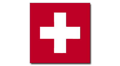 Red Flag with White Cross Logo - Swiss Flag