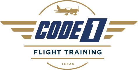 Aircraft School Logo - Flight Training & Plane Rental in East TX. Code 1 Flight