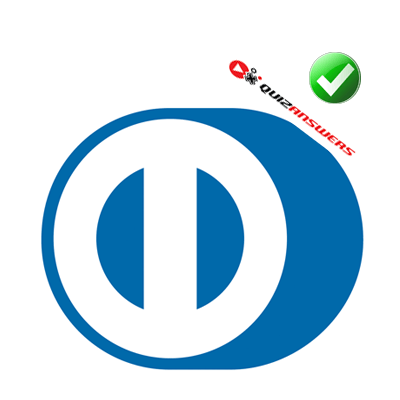 White and Blue D-Logo Logo