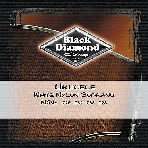 Black Diamond Strings Logo - Black Diamond N54 White Nylon Soprano Ukulele Strings. Musician's
