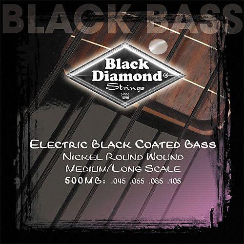 Black Diamond Strings Logo - Black Diamond Medium Gauge Black Coated Roundwound Long Scale Bass