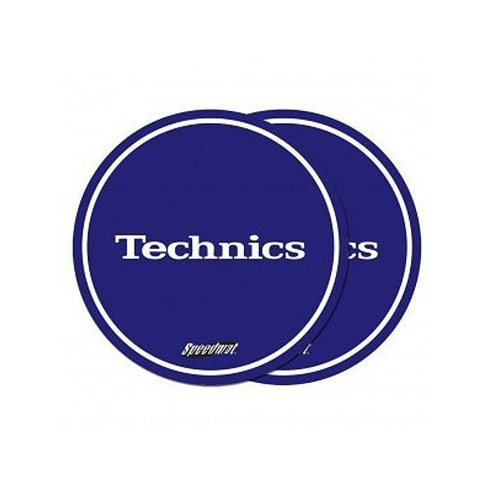 Blue White Circle Logo - TECHNICS Technics Speedmat Slipmats (royal blue, white logo) vinyl ...