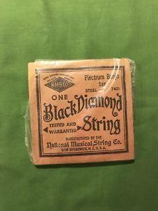 Black Diamond Strings Logo - Vintage set Black Diamond Strings Plectrum Banjo NOS National