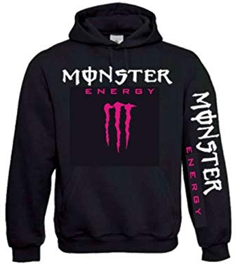Pink Monster Energy Logo - Hot Pink Monster Energy Logo, Monster Energy Hoodie (Pink) -Black ...