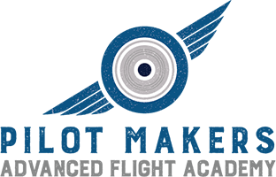 Aircraft School Logo - Learn to Fly - Pilot Makers Flight School - Commercial Pilot Training
