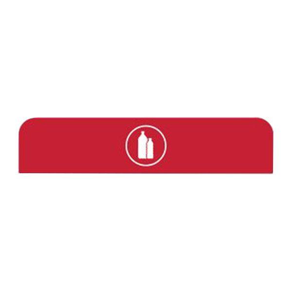 Rubbermaid Logo - Rubbermaid 1961587 Configure Red Plastic Sign for 45 Gallon Waste