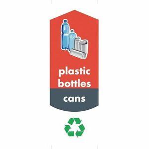 Rubbermaid Logo - Rubbermaid Plastic Bottle and Can Recycling Stickers 350x115mm Pack