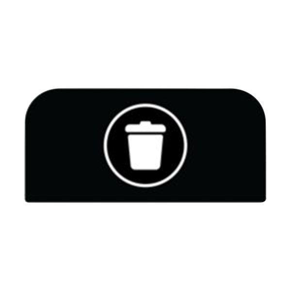 Rubbermaid Logo - Rubbermaid 1961572 Configure Black Landfill Sign for 15 Gallon Waste