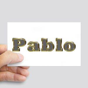 Pablo Name Logo - Boy Pablo Rectangle Stickers - CafePress