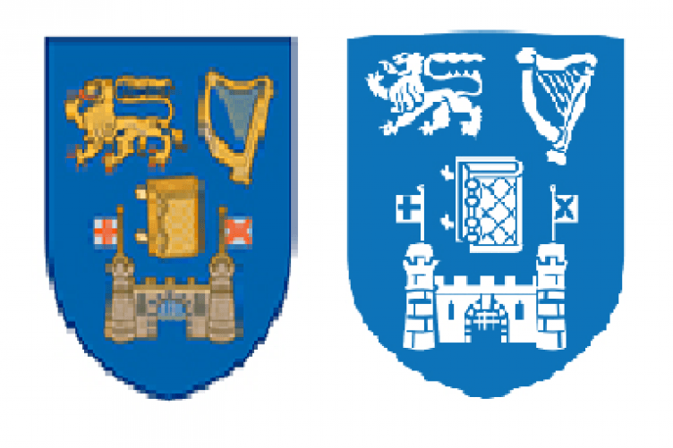 Blue Dublin Logo - Spot the difference: Do you know which of these is Trinity's new logo?