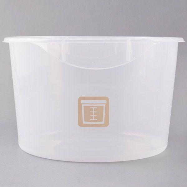 Rubbermaid Logo - Rubbermaid 1981137 Color Coded Translucent 12 Qt. Round Food Storage
