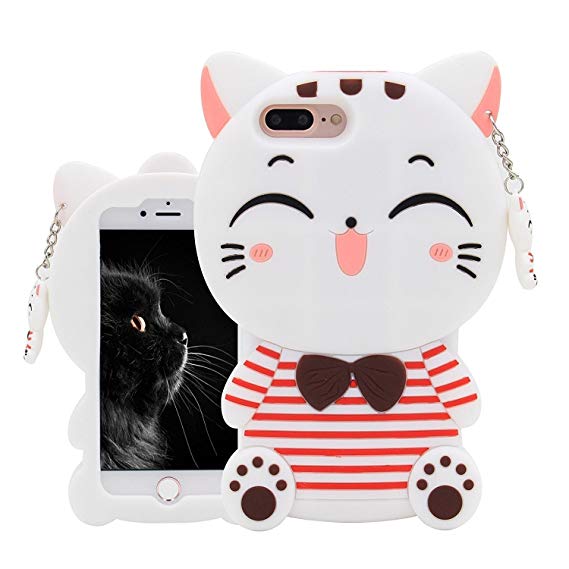 White Cat Case Logo - Joyleop White Cat Kitty Case for iPod Touch 6 5