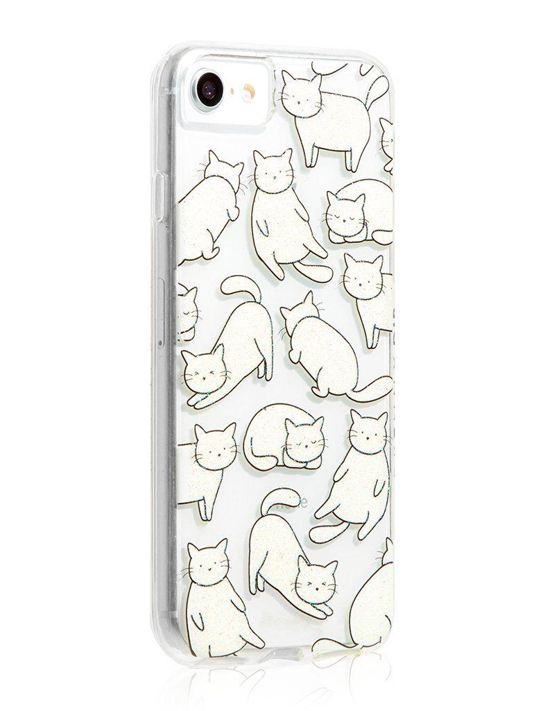 White Cat Case Logo - Chill Cat Case. Novelty Phone Cases