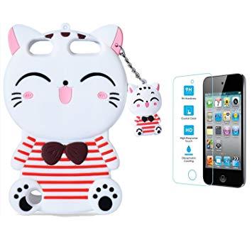 White Cat Case Logo - Liangxuer White Cat Case With Tempered Glass Screen: Amazon.co.uk ...