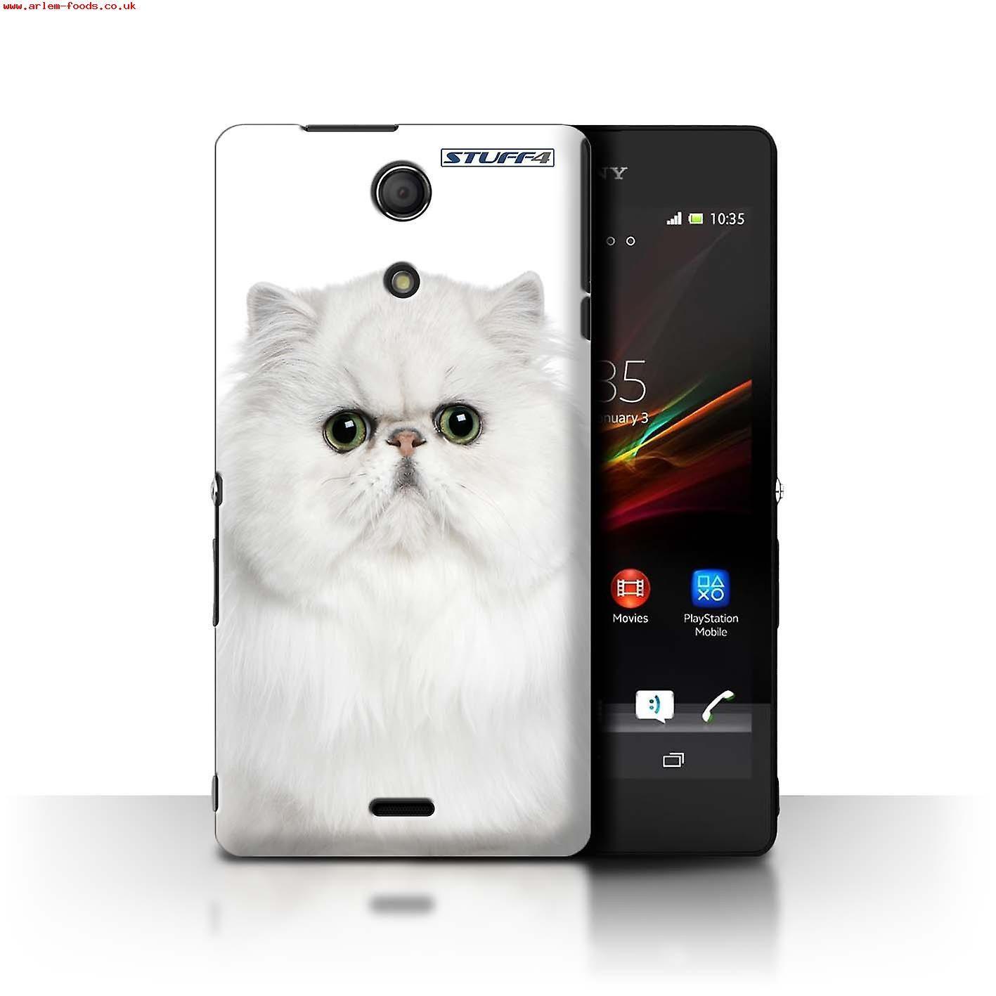 White Cat Case Logo - Good sales STUFF4 Case/Cover for Sony Xperia ZR/Persian White/Cat ...