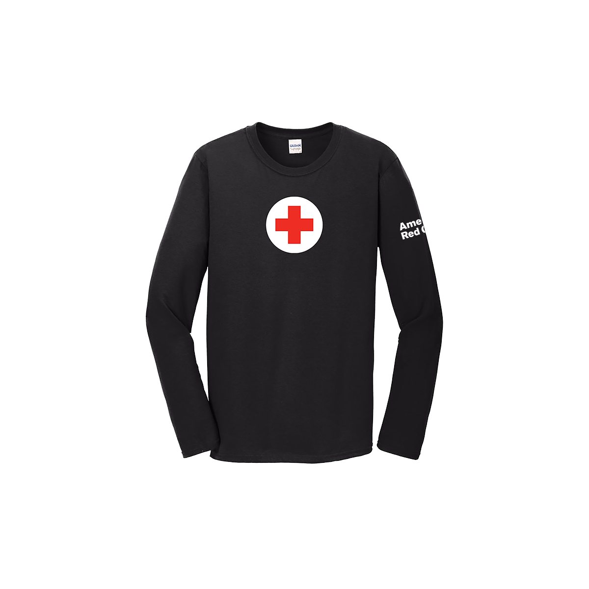 T and Red Cross Logo - Unisex Cotton Long Sleeve T Shirt With Logo. Red Cross Store
