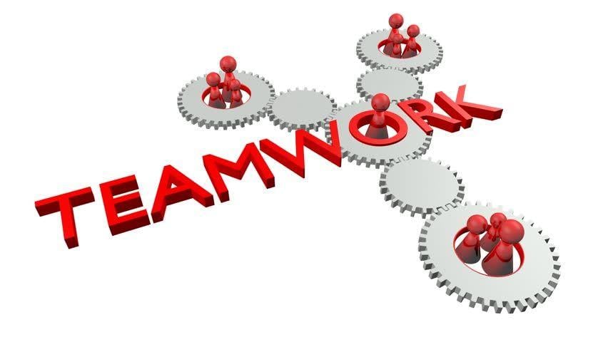 Teamwork Logo - 3D Rendered Teamwork Logo With Figures Stock Footage Video 100