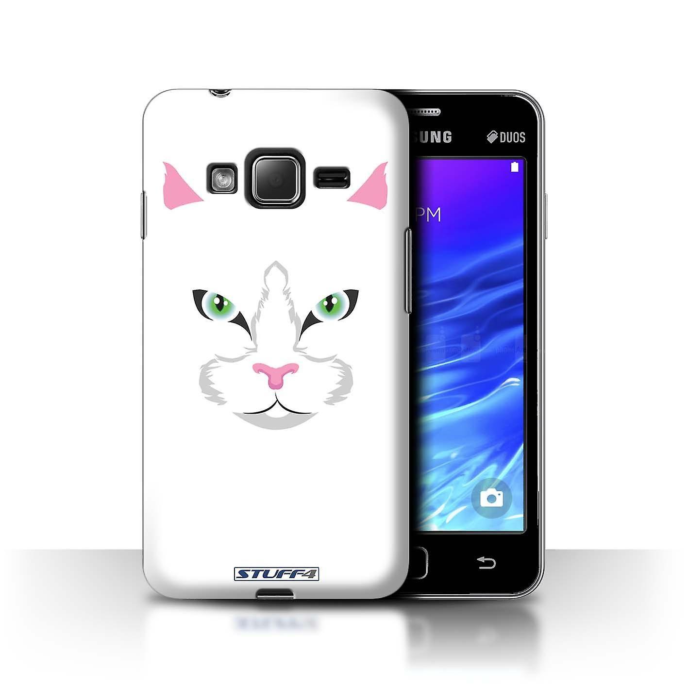 White Cat Case Logo - STUFF4 Case/Cover for Samsung Z1/Z130/White Cat/Animal Faces | Fruugo