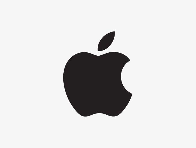 Black and White Apple Logo - Black Small Apple Logo, Logo Clipart, Logo Material, Apple Logo PNG ...