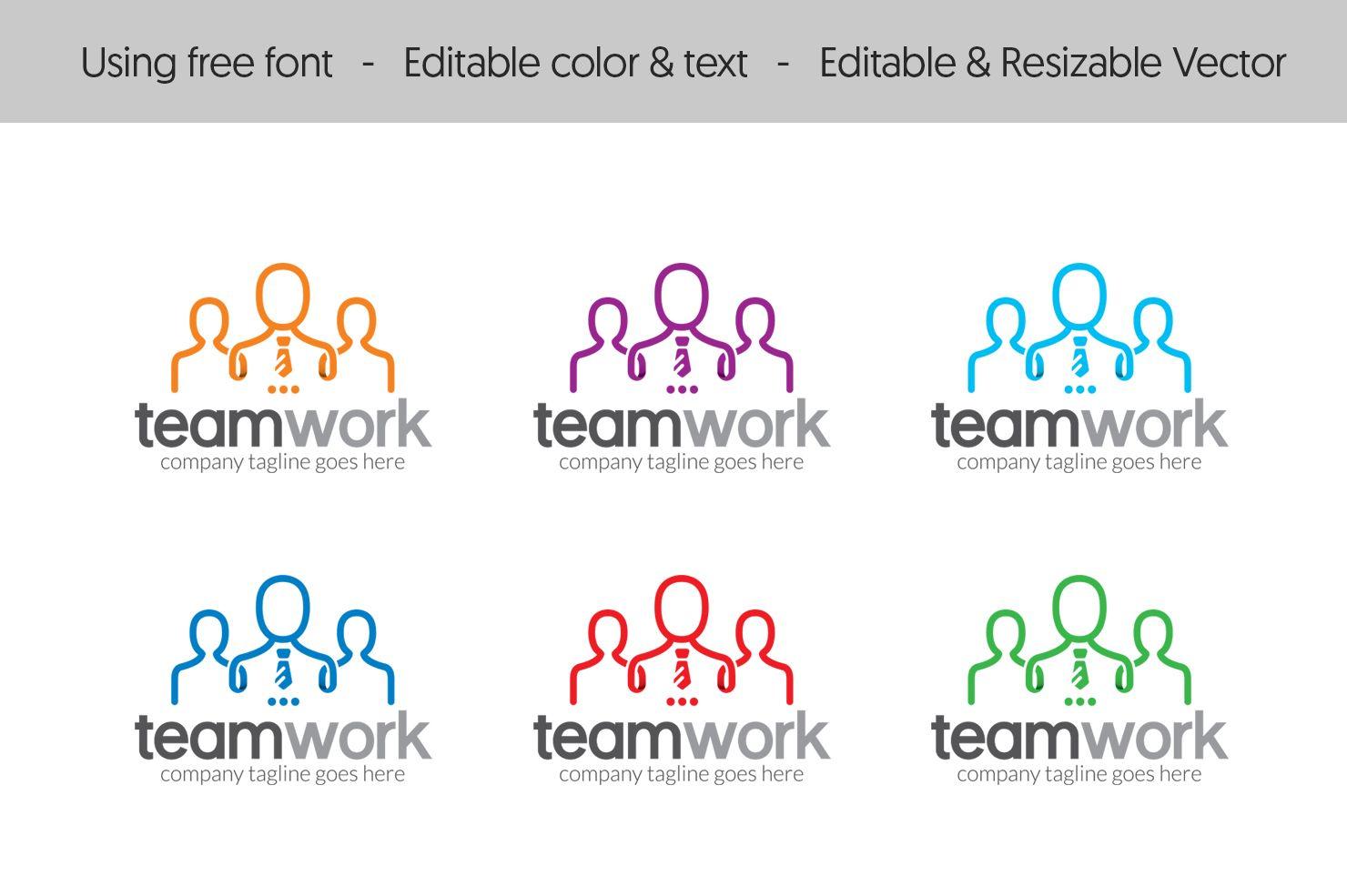 Teamwork Logo - People Teamwork - Logo Template #67211