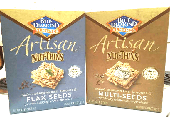 Blue Diamond Nut Thins Logo - Tasty Ways to Eat Blue Diamond Almonds Artisan Nut Thins