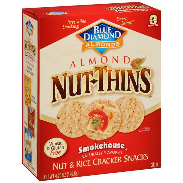 Blue Diamond Nut Thins Logo - Blue Diamond Nut Thins Smokehouse Almond Nut & Rice Cracker Snacks ...