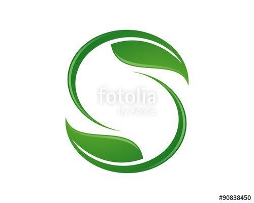 Green Letter S Logo - S Letter Logo - Green Leaf