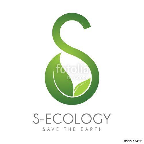 Green Letter S Logo - Eco Letter S Green Design Logo Icon