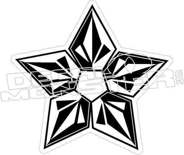 Volcom Star Logo - Volcom Star Decal Sticker - DecalMonster.com