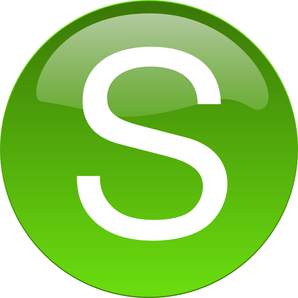 Green Letter S Logo - Green S Clip Art clip art online, royalty free