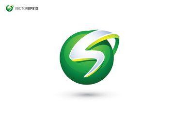 Green Letter S Logo - Logo S Photo, Royalty Free Image, Graphics, Vectors & Videos