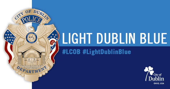 Blue Dublin Logo - Dublin, Ohio, USA Dublin Participating in Light Central Ohio Blue