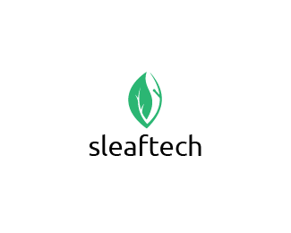 Green Letter S Logo - Logo Design leaf tech Logo S Logo Designed