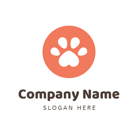 Cute Paw Print Logo - Free Dog Logo Designs | DesignEvo Logo Maker
