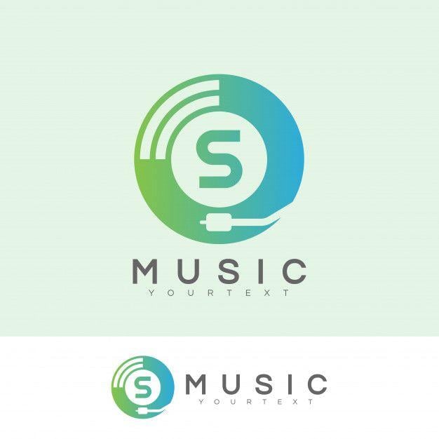 Green Letter S Logo - Music initial letter s logo design Vector