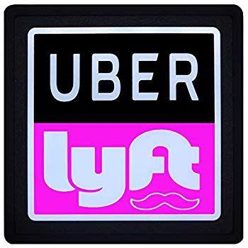 Uber Lyft Logo - Amazon.com: Uber Lyft LED Light Sign Logo Sticker Decal Glow ...