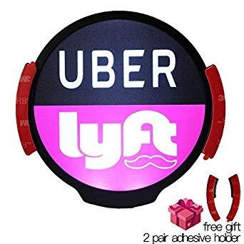 Uber Lyft Logo - Uber Lyft Sign Logo Sticker Decal Reflective Bright Glowing Wireless ...