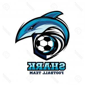 Shark Football Logo - Stock Illustration Shark Mascot Football Team Logo