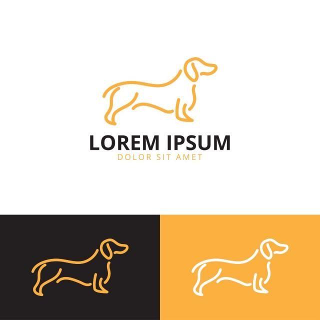 Cute Dog Logo - Cute Dog logo template design red dogs Template for Free Download on ...