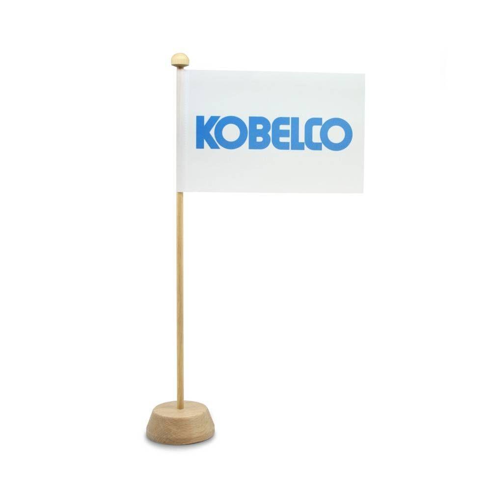 Kobelco Logo - Kobelco table flag with logo - www.kobelcofanshop.com