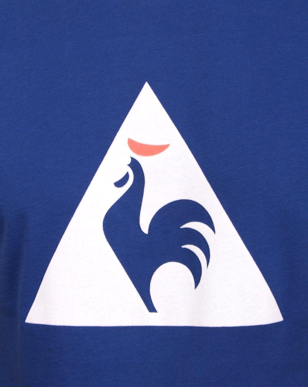 Royal Blue Logo - Le Coq Sportif Essentiels Logo T Shirt Royal Blue, Men's, Tee, Cotton