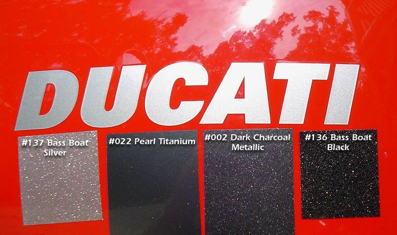 Red Black and Silver Logo - Ducati Color Reference