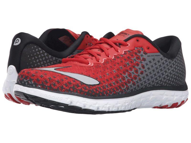 Red Black and Silver Logo - High Discount Brooks PureFlow 5 Mens Running Shoes High Risk Red ...