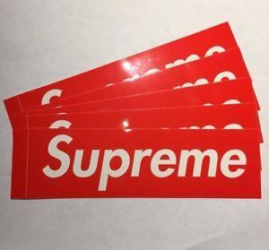 S a Red Box Logo - 100% Authentic Supreme Red Box Logo Stickers (Set Of 10)