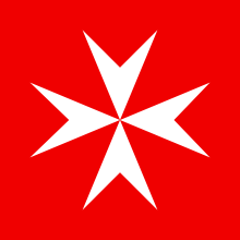 Red White Cross Logo - Maltese cross