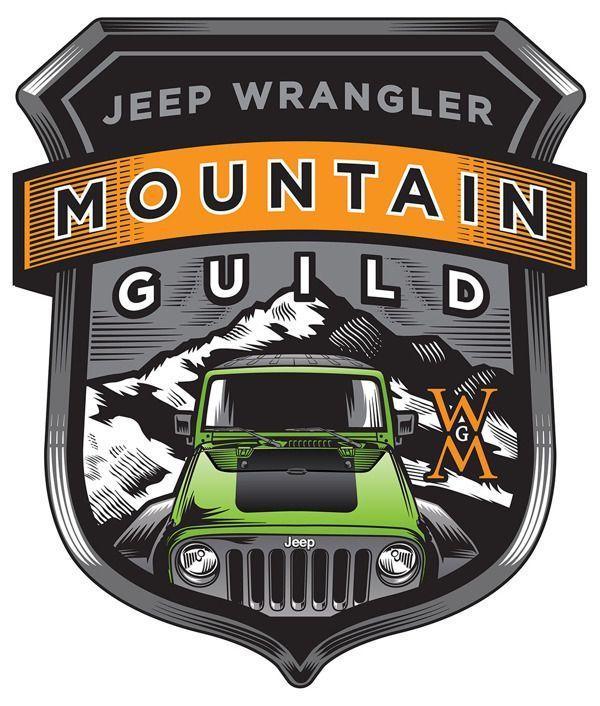 Jeep Wrangler Mountain Logo - This is an illustrated logo for Jeep Wrangler created in 2012 for a ...