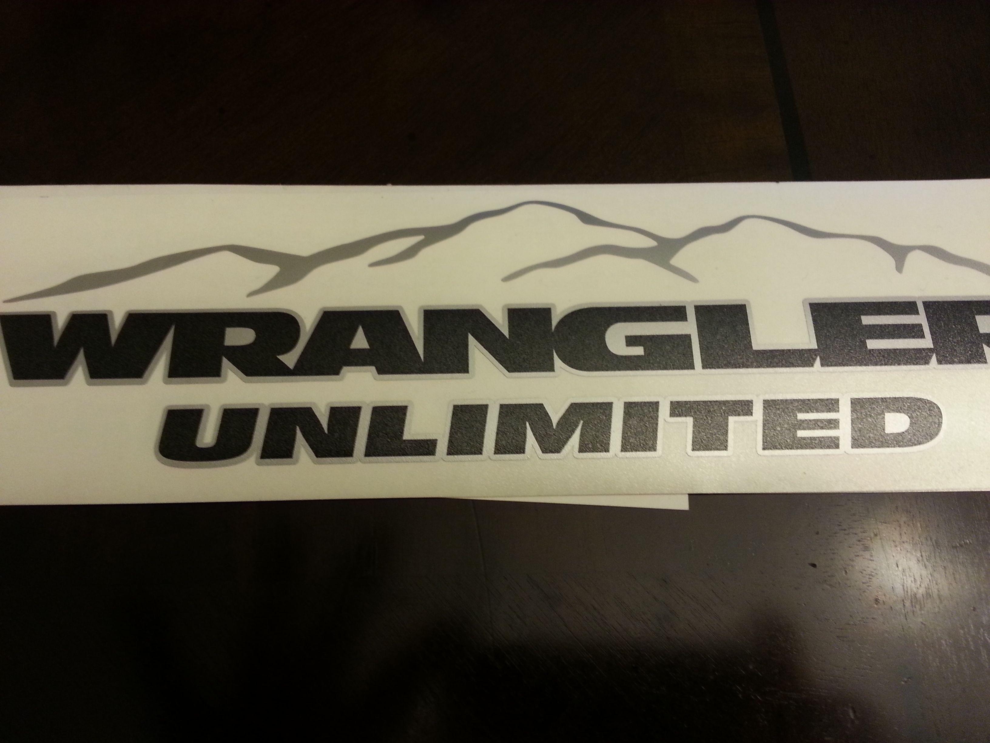 Jeep Wrangler Unlimited Logo - Product: Jeep Mountain Wrangler Unlimited CJ TJ YK JK XJ All Colors ...