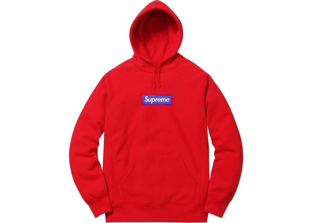 S a Red Box Logo - Supreme Box Logo Sweatshirt Hoodie Jumper Red – The Luxury Shopper